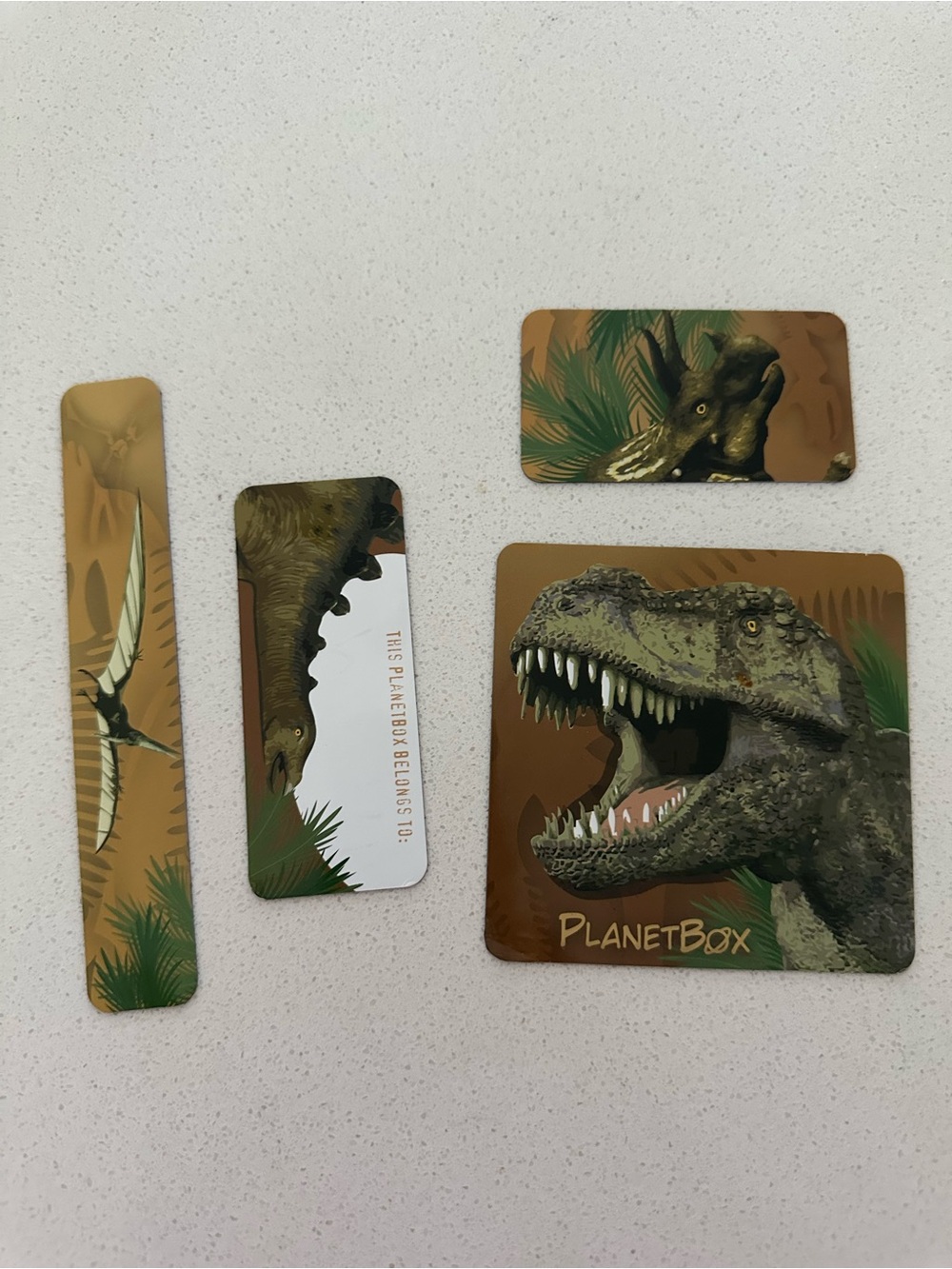 PlanetBox Brown Dinosaur Magnets